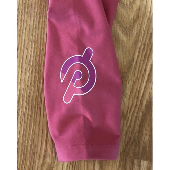 Peloton Leggings Pink High Rise Cross Front Cadent Size Medium Athleisure Active - Picture 2 of 5